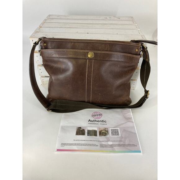 COACH 70053 LARGE VNTAGE LEAHTER MENS SLING BAG - Picture 1 of 14